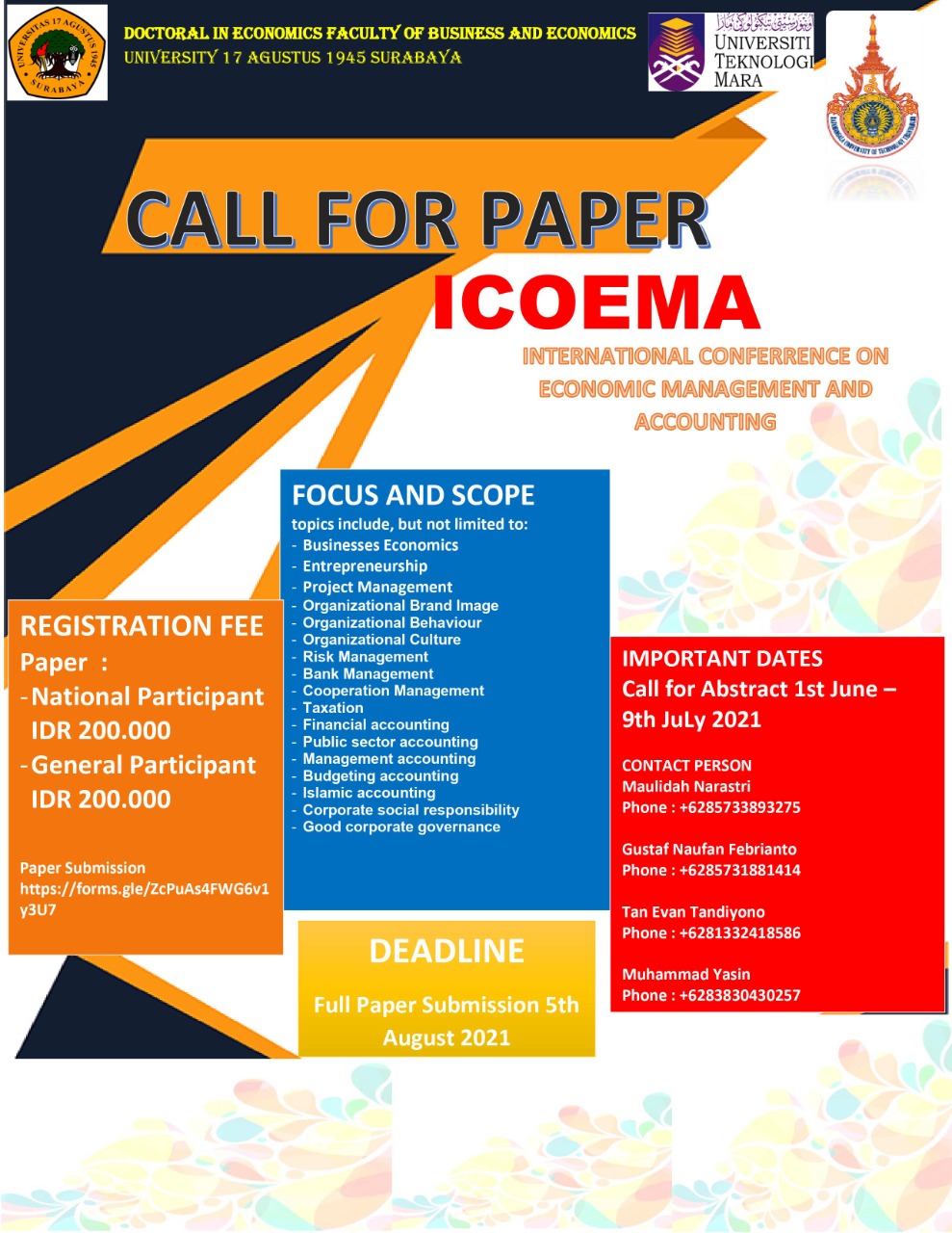 International Conference on Economic, Management, And Accounting Universitas 17 Agustus 1945 Surabaya