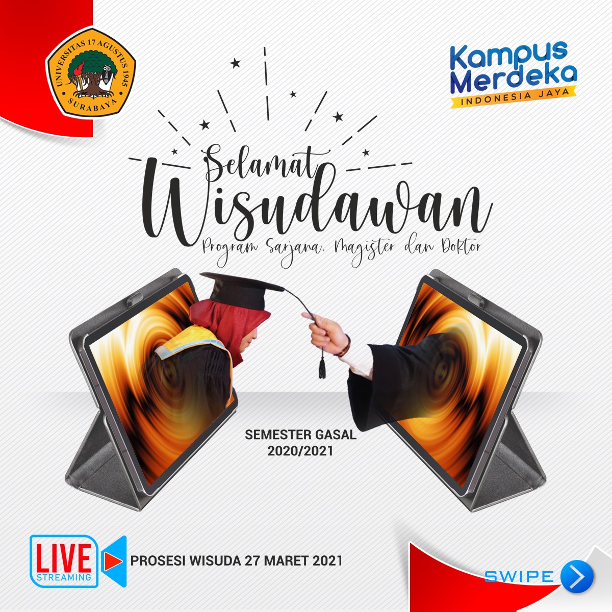 WISUDA  SEMESTER GASAL 2020/2021