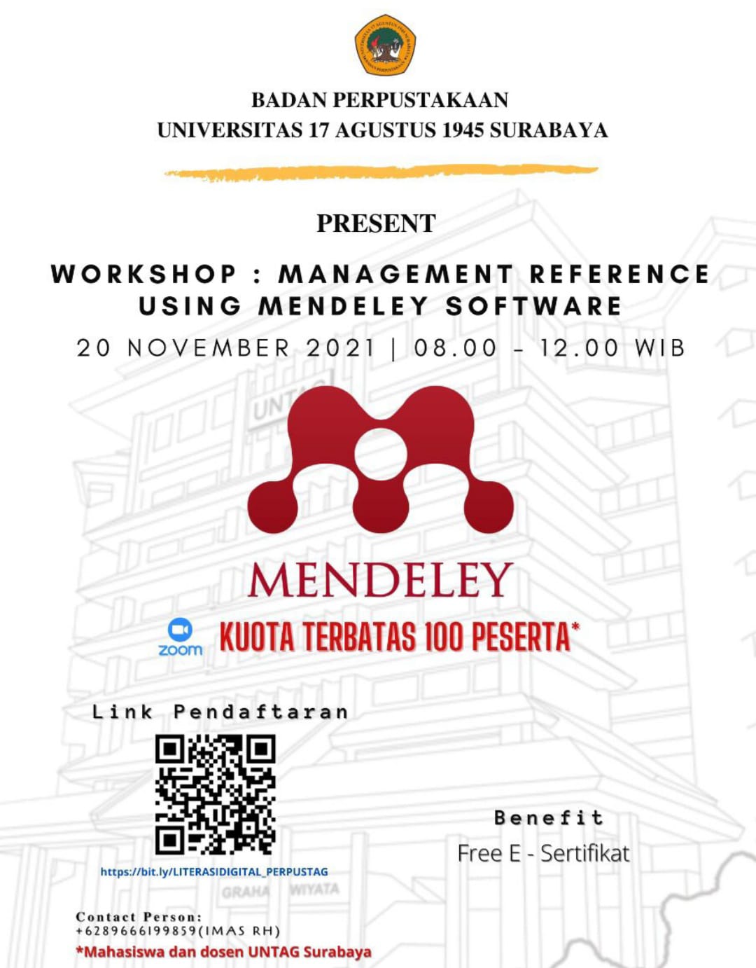 WORKSHOP: MANAGEMENT REFERENCE USING MENDELEY SOFTWARE