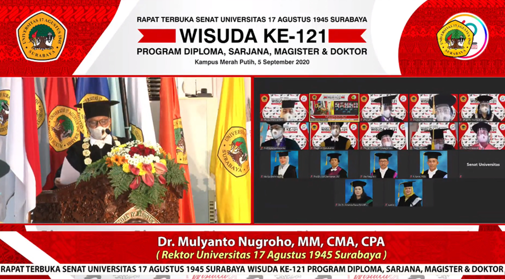 WISUDA UNIVERSITAS 17 AGUSTUS 1945 SURABAYA